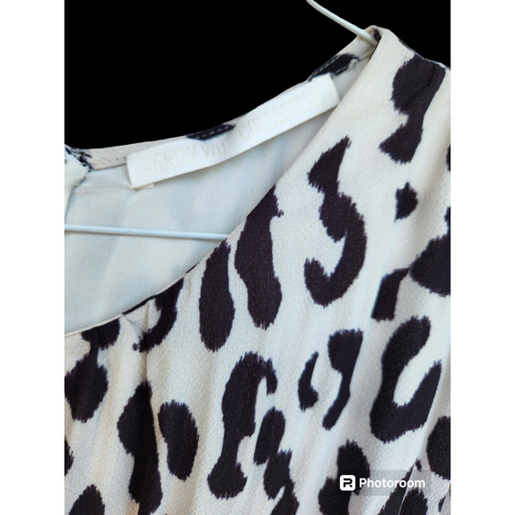Jason Wu Collection Animal Print Midi Dress 14 - Picture 4 of 5